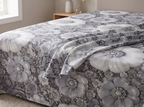 3D Digital Print Luxury Bedsheet Set – 3PC 100% Cotton with 2 Pillow Covers