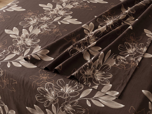 Premium Floral King Size Bedsheet Set – 100% Cotton | 3PC Set with 2 Pillow Covers