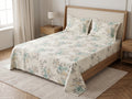 Premium Floral King Size Bedsheet Set – 3PC 100% Cotton with 2 Pillow Covers